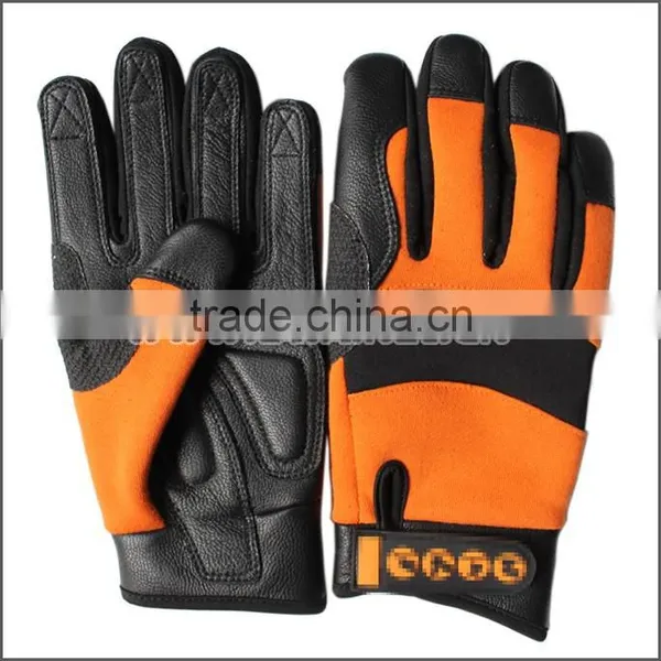 Goatskin Leather Fire Retardant Gloves/Safety Fire Gloves for Angle Grinder/Anti Fire Gloves for Mechanical