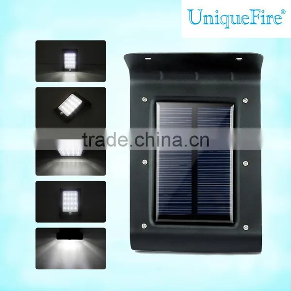UniqueFire 16 Led Solar Powered Landscape Lights Wall-lamps photo-2