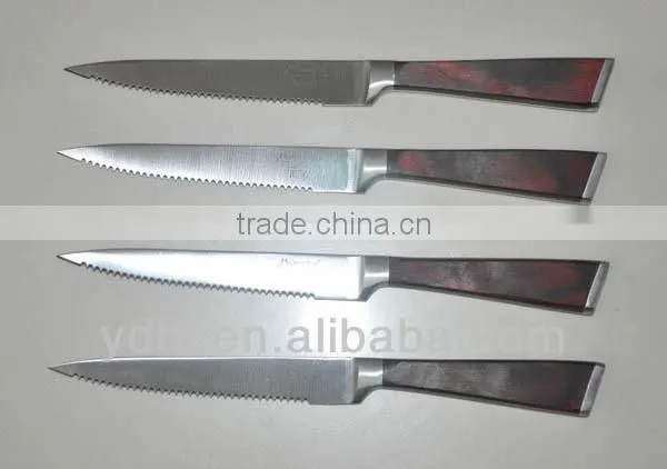 High Quality 4PCS Steak Knife Set With Rubber Wood Stored Box photo-4