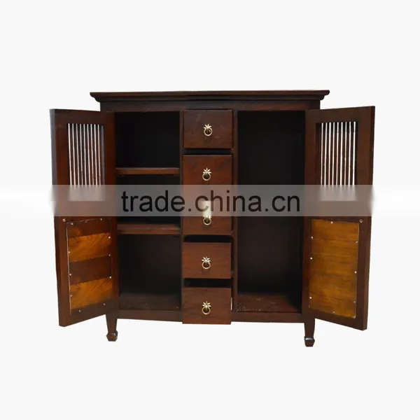 Buffet Console Ethnic Java Natural Finish Teak Wood Furniture photo-6