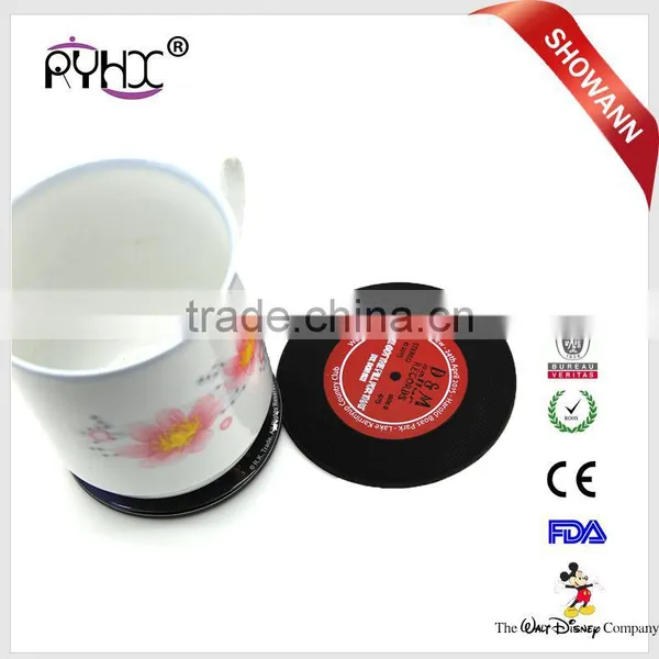 New-designed Silicone Rubber Cup Cover,cheap Cup Mat , Table Cup Coasters photo-3