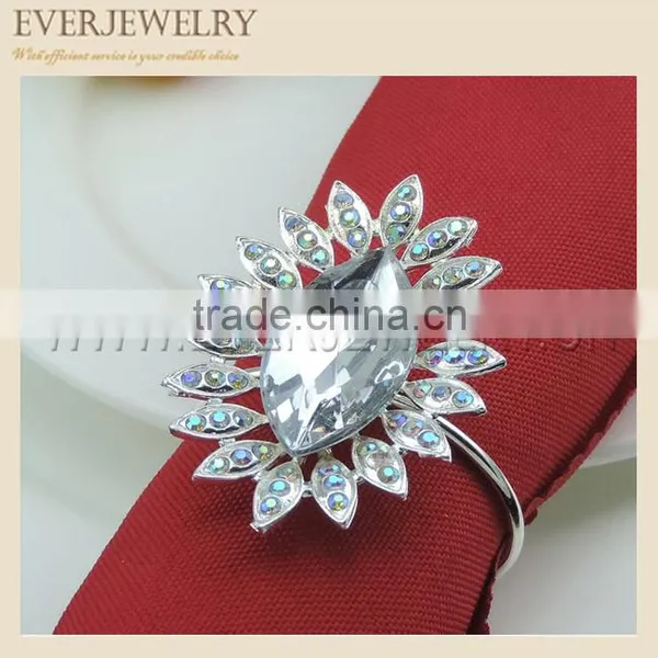 Big Acrylic Stone Napkin Ring for Dinner Party photo-3