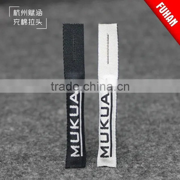 Woven Zipper Puller Design With Logo For Clothes photo-2