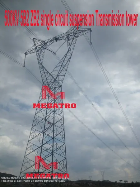 MEGATRO 500KV 5B2 ZB2 Single Circuit Suspension Transmission Tower photo-3