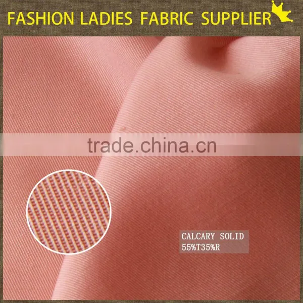 Wholesale T/r Calcary Solid Rayon Fabric photo-2