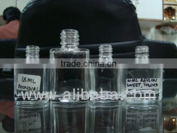 Square Shape Empty Glass Bottles for Nail Polish photo-6