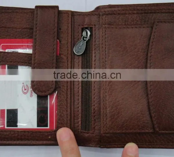 Fashion Men Cowhide Skin Purse Leather Wallet for Men photo-4