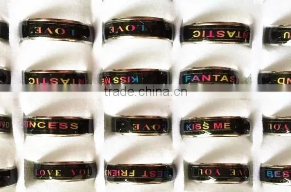 2015 Hot Sale Silver Color Alloy Letter Rings for Girls photo-5