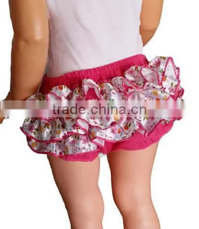 Cute Baby Bloomers Floral Ruffled Summer Underwear Bloomers photo-2