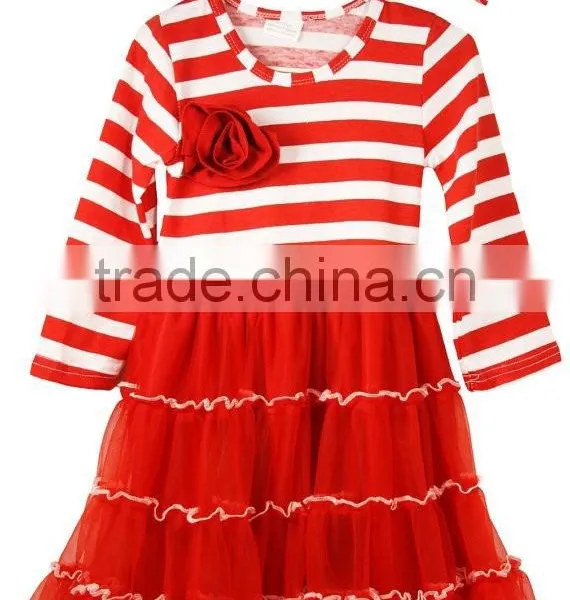 Children Clothes Boutique Baby Outfit Red Stripe Christmas Outfit Holiday Boutique Outfit photo-4