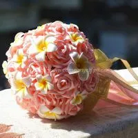 Holding 21 Pink Plumeria photo-2
