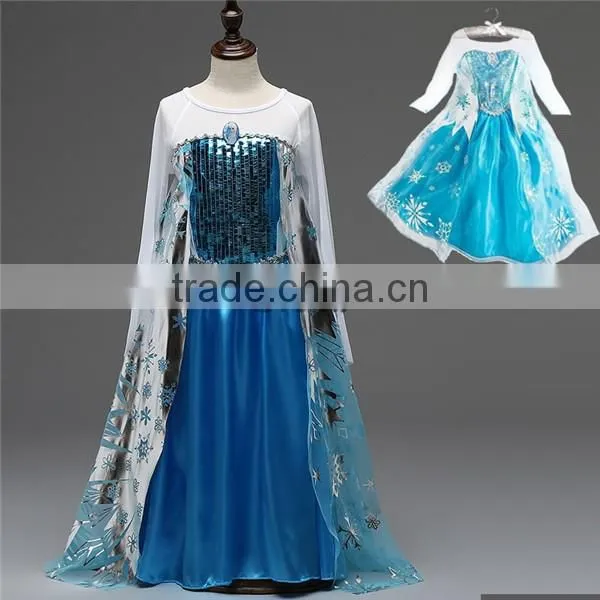 High Quality Frozenparty Dresses for Girls,girl's Birthday Dresses photo-3