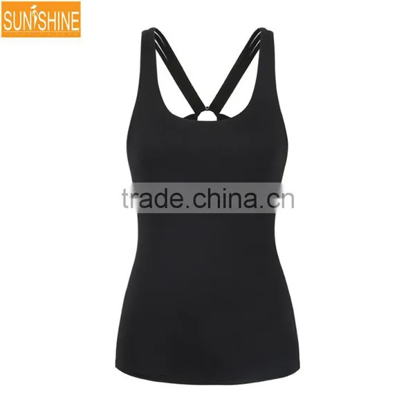 New Women Tank Top Yoga Sports Crop Top Customized photo-4