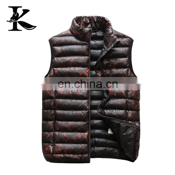 Wholesale Male Casual Camouflage Stand Collor Padded Down Vest photo-2