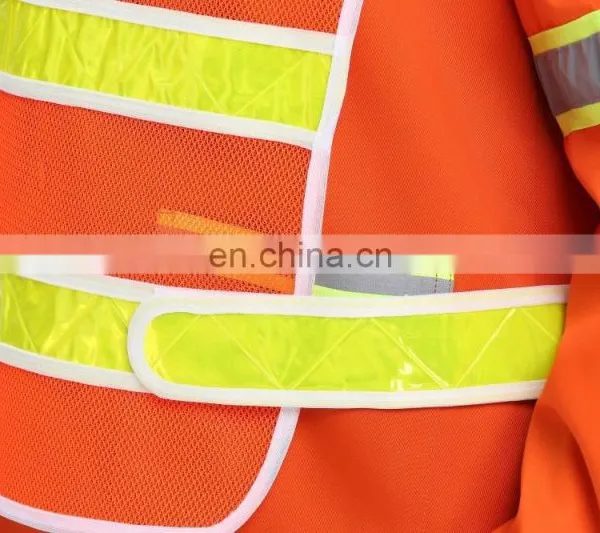 Fabric for Reflective Vests , Orange Reflective Fabric photo-5