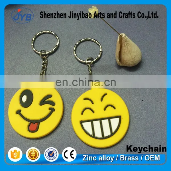Cheap Custom Pvc Key Chain Custom Rubber Emoji Keychain for Promotion photo-5