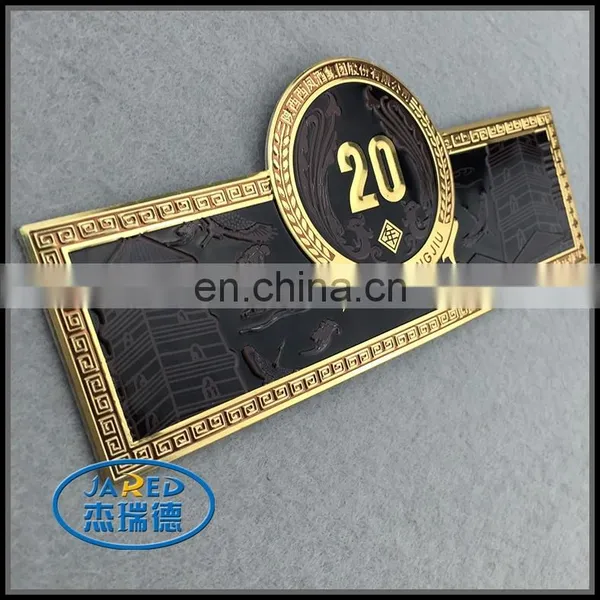 Customized Private 3d Engraved Metal Luxury Wine Label photo-2