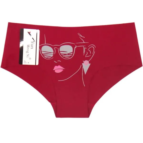 Yun Meng Ni Sexy Underwear Fancy Lady Printed Hipister Briefs Quality Seamless Ladies Panties photo-4