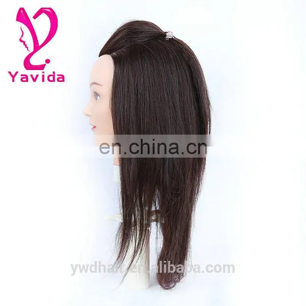 Female Mannequin Head Natural Hair Training Mannequins Head Doll Head for Training For Hairdresser photo-2