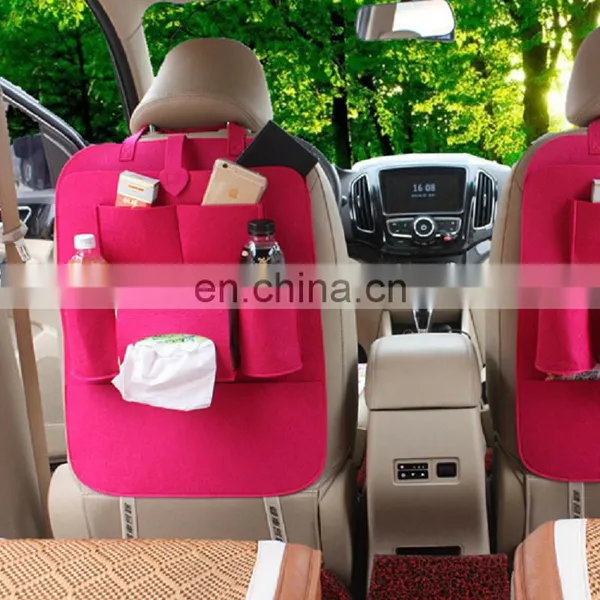 Multi Pockets Car Back Seat Organizer Felt Car Storage Bag for Car photo-2