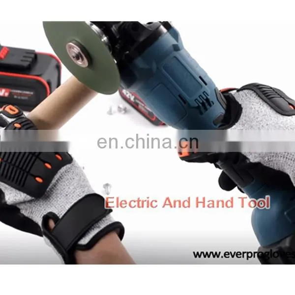 ANSI A2 Cut Resistant Winter Thermal Safety Impact Gloves photo-3