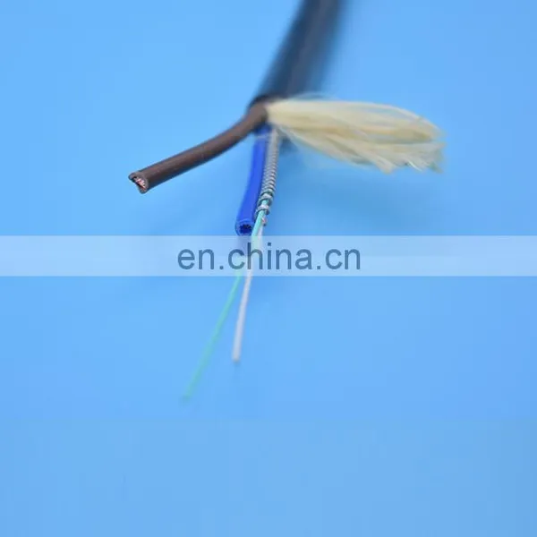 2 Cores Digital Camera Cable With Spiral Armored Fiber Optic Cable Flexible Moving Cable for Data Signal Transmission photo-2