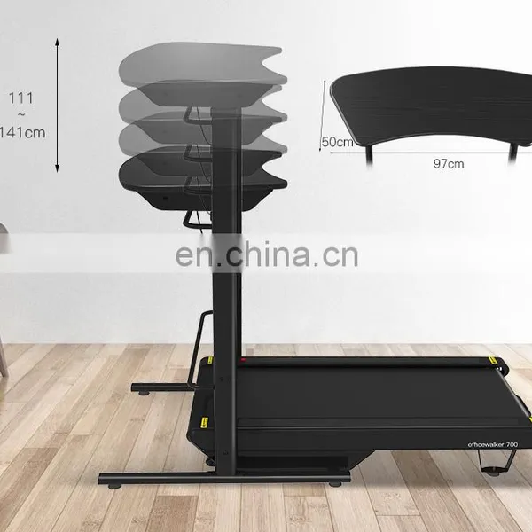 A Thin Motorized Use Multi-function Flat DC Motor Body Strong Foldable Electric Walking Desk Treadmill Commercial Fitness photo-3