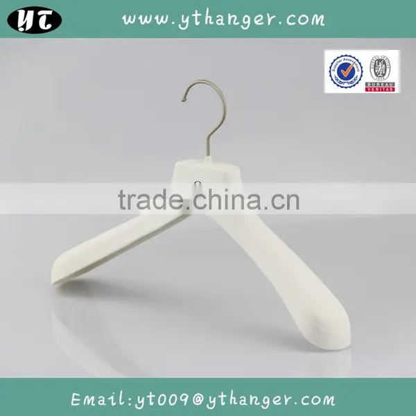 HA6880 White Cheap Plastic Hanger Non Slip Clothes Hanger photo-2