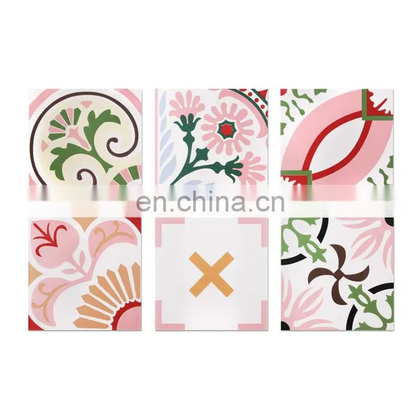 Pink Kitchen Bathroom Balcony Non-slip Wear-resistant Parquet Floor Tiles photo-5