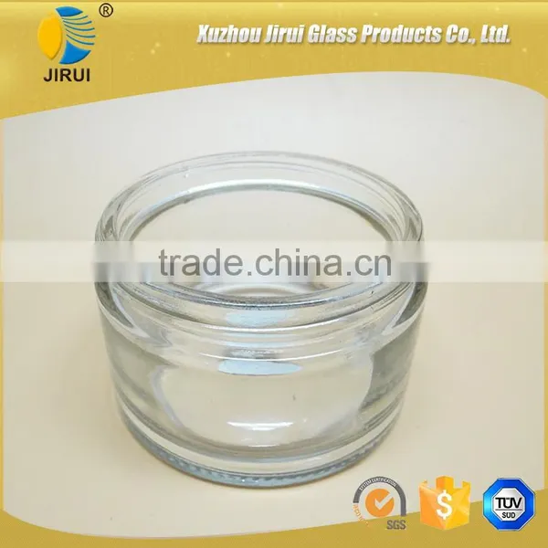 200ml Clear Glass Cream Jar With Golden Lid photo-2
