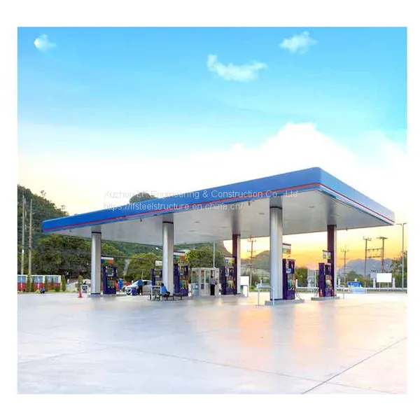 LF Steel Structure Gas Station Canopy Construction Price For Petrol Station Canopy photo-5