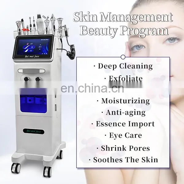 Multifunctional Diamond Peeling Ultrasonic Hydra Microdermabrasion Device Hydro Water Jet Oxygen Bubble Facial Beauty Machine photo-3