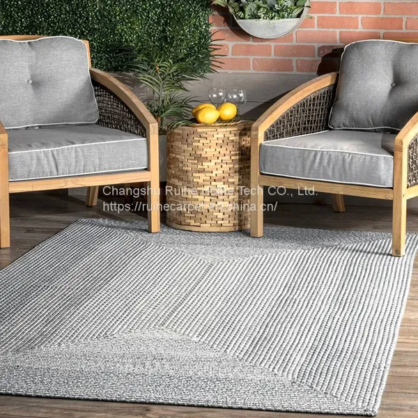 Polypropylene Braided Rug Floor Area Carpet Door Mat Gradient Colours