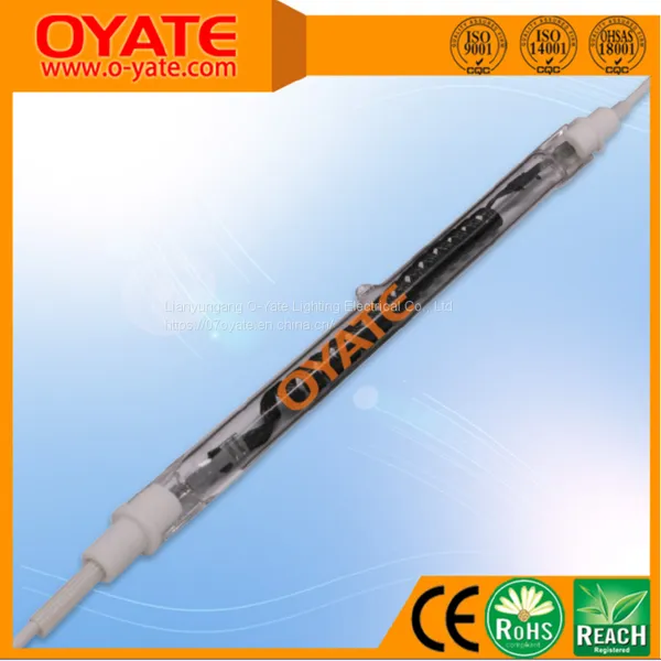 600mm 1200w Carbon Fiber Infrared Heat Lamp for Industrial Heating Clear Infrared Single Tube Lamps photo-4