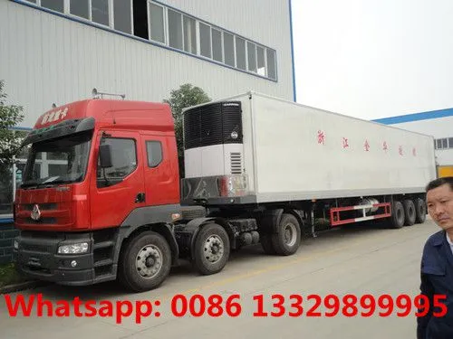HOT SALE! CLW Brand Refrigerated Van Semitrailer for Sale,, 13m Length Refrigerated Container Trailer for Sale photo-2