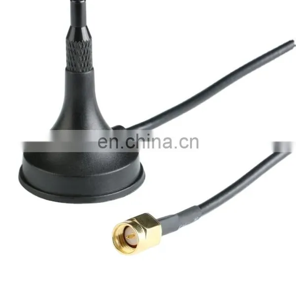 868~2700Mhz Spring GSM 3G 4G LTE Antenna With Male Connector Magnetic Base RG174 Cable / Beam Antenna photo-2