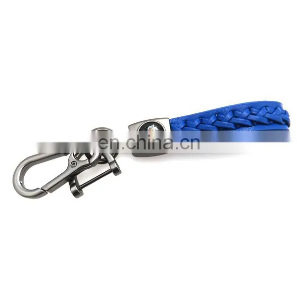Custom Design Your Own Logo Leather Key Ring Leather Keychain photo-4