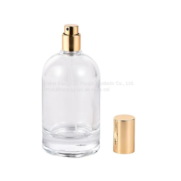 Custom Round Empty Clear Fragrance Glass Perfume Bottle 30ml 50ml 100ml Perfume Spray Glass Bottles With Cap photo-2