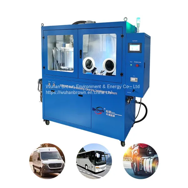 Heavy Duty DPF Filter Cleaning Maintenance Machine With Washing Drying Printing Function Catalytic Converter Cleaning Machine