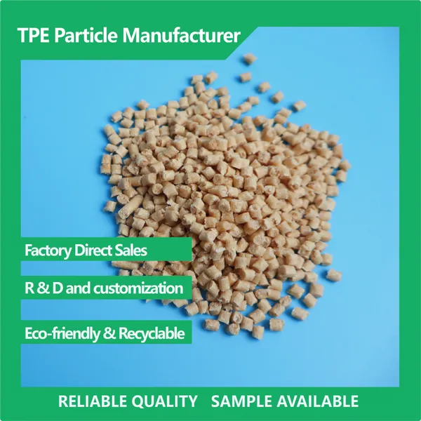 TPE/TPV/TPS Granular Materials for Foam Imitation Wood-colored Wine Bottle Stopper photo-2