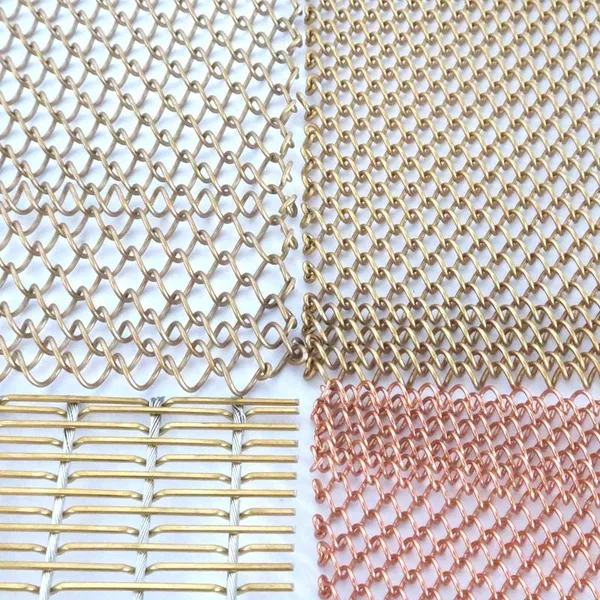 Art Deco Style 1.9mm Chain Curtain 1:1.5 Soft Metal Mesh Foldable Hanging Screen Room Divider Made Aluminium Abstract Theme