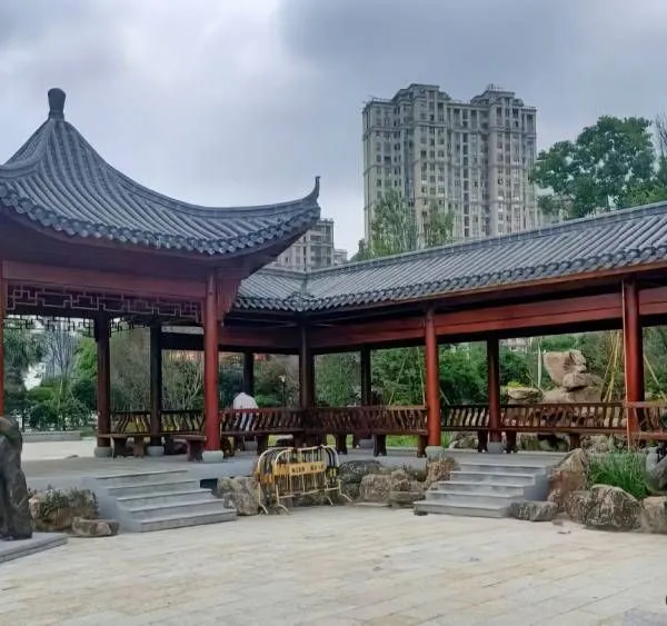 Chinese-style Courtyard Ancient Building Corridor, Wooden Structure Antique Corridor, High-end Customized Factory for Antique Corridors, Su-style Corridors photo-2