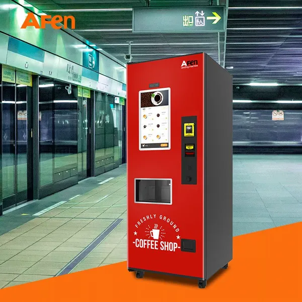 AFEN High Quality Commercial Grade Automated Steel Coffee Vending Machine Small Combo Vending photo-4