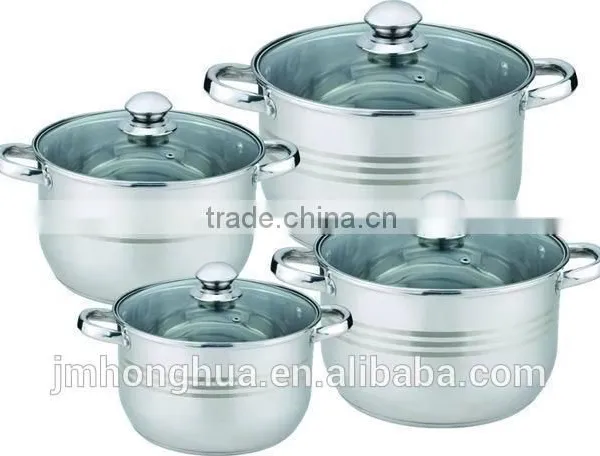 Stainless Steel Tempered Glass Lids for Cookware