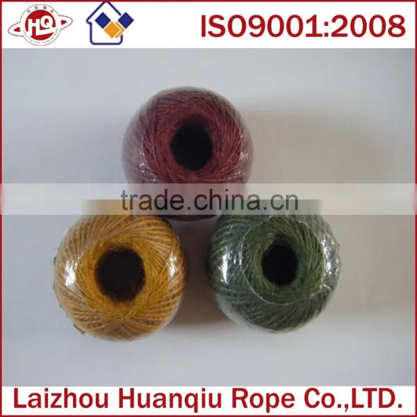 2 Ply Twisted Colored Jute Twine,jute Rope photo-2