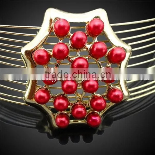 Gold Plated Fashion Jewelry Set in China With Red Coral Beads Design Jewelry photo-3