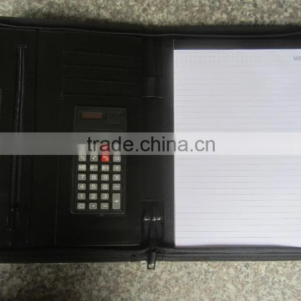 High Quality Office A4 Size Leather PU File Folder photo-4