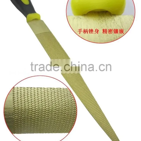 High-carbon Steel Wood Rasp Files With Gold Color,plastic Handles photo-3