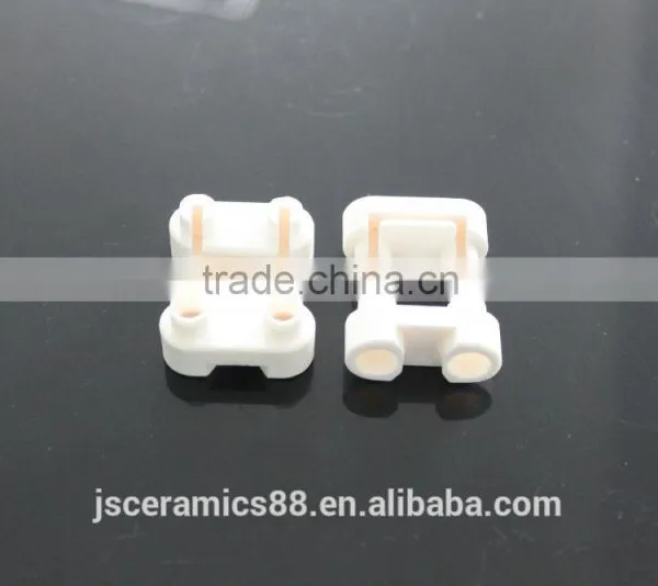 95% Alumina Ceramic Head With Two Holes for Electric Heating Tube photo-2