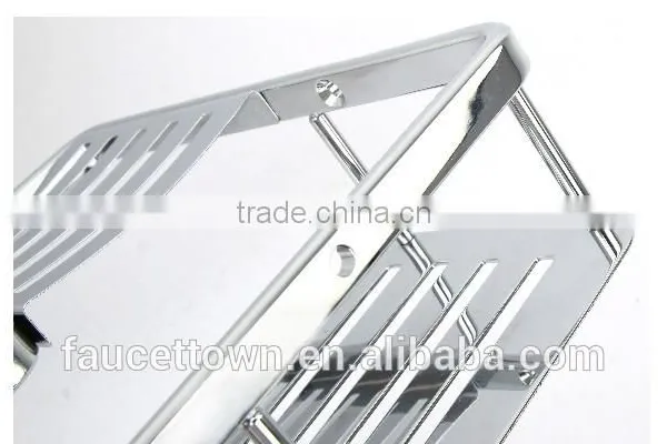 Stainless Steel L Shape Bathroom Corner Wall Shelf for Hotel and Home photo-5